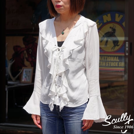 Scully Ruffled Front Blouse