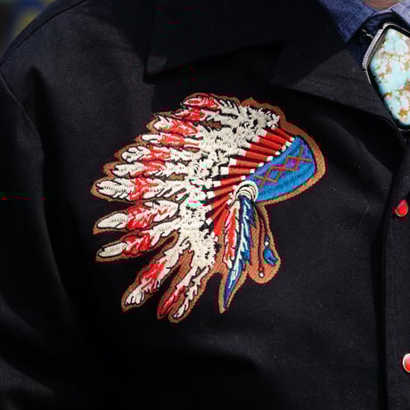 Rockmount Gabardine Warbonnet Embroidered Western Bolero Jacket