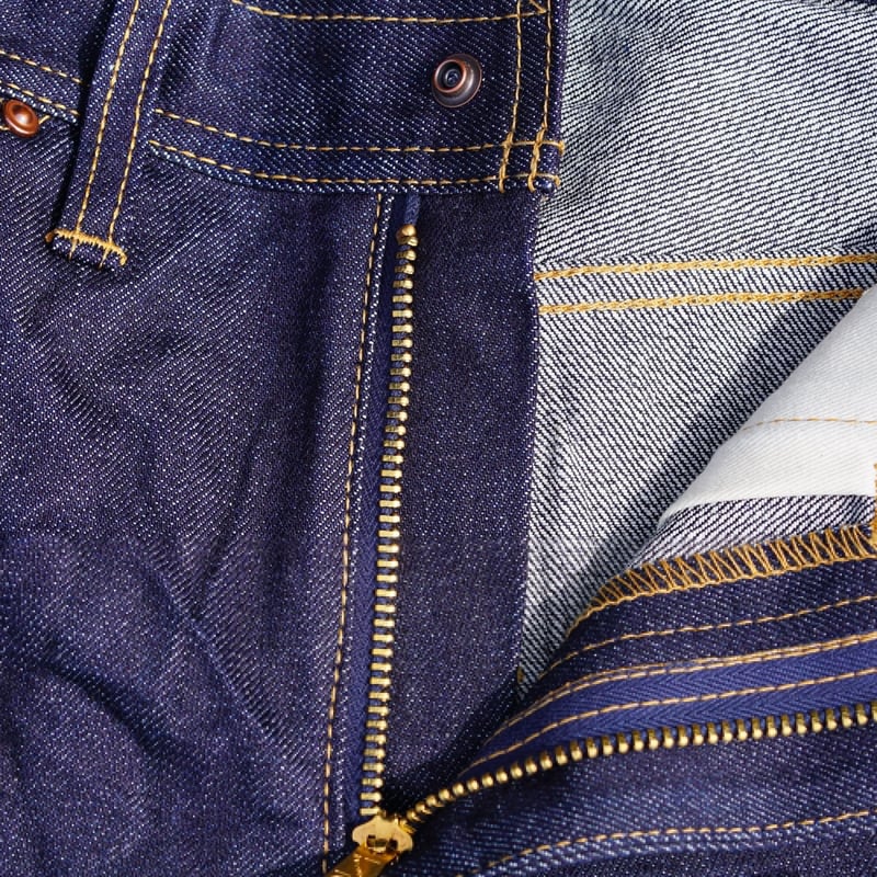 未使用■日本製■ CUSHMAN 14oz 極厚極重セルビッチデニム 34㌅ 黒 Cushman 14oz Denim Roebucks Model | NewDeal