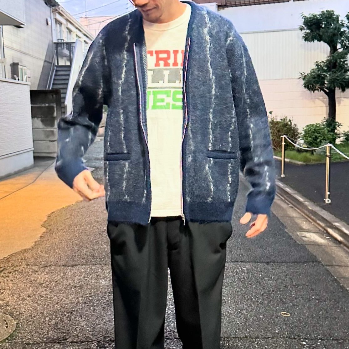 MOHAIR ZIP-UP CARDIGAN THUNDER モヘアカーディガン MOHAIR ZIP-UP CARDIGAN | THE ANTHOLOGY OFFICIAL