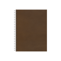 LEATHER RINGNOTE　L - BROWN