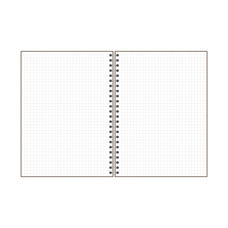 LEATHER RINGNOTE　L - BROWN