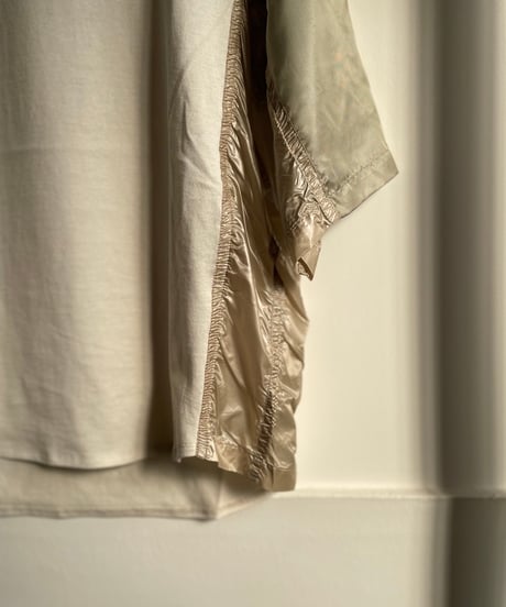 TOGA TOO/Cotton jersey S/S/NAVY,BEIGE,BLACK