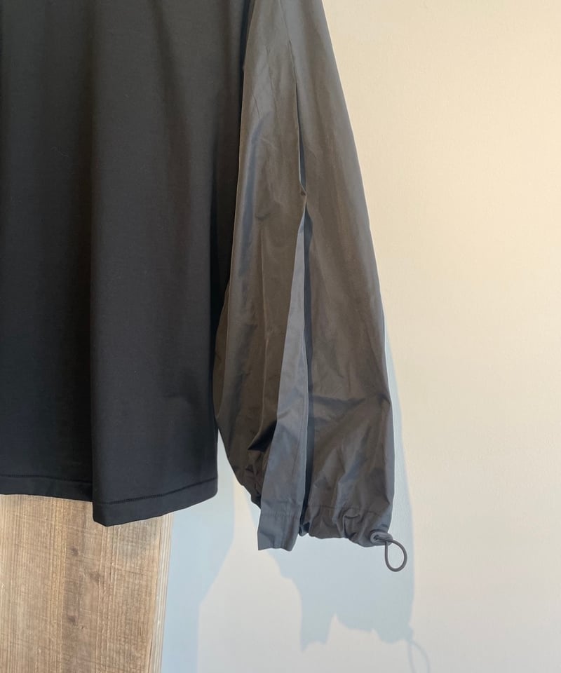 TOGA PULLA/COTTON TAFFETA L/S/WHITE,NAVY,BLACK