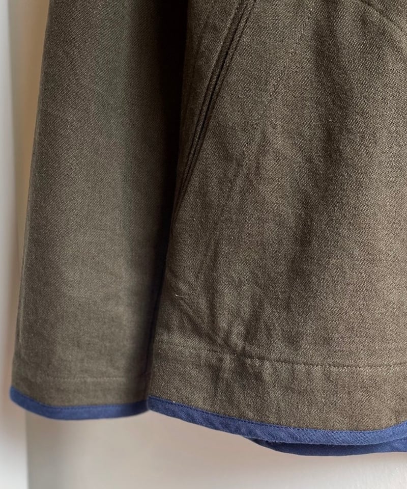 FRANK LEDER/SULFUR DYED WASHED FLAX COTTON CD/O