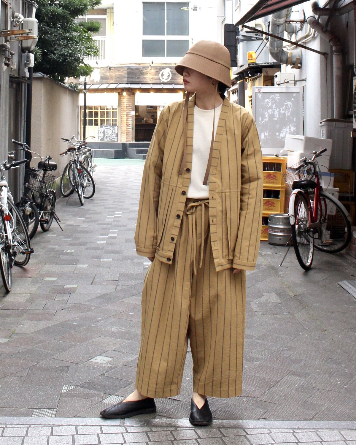 FRANK LEDER / 紫 リネンカーディガン FRANK LEDER / 紫 リネンカーディガン メンズ