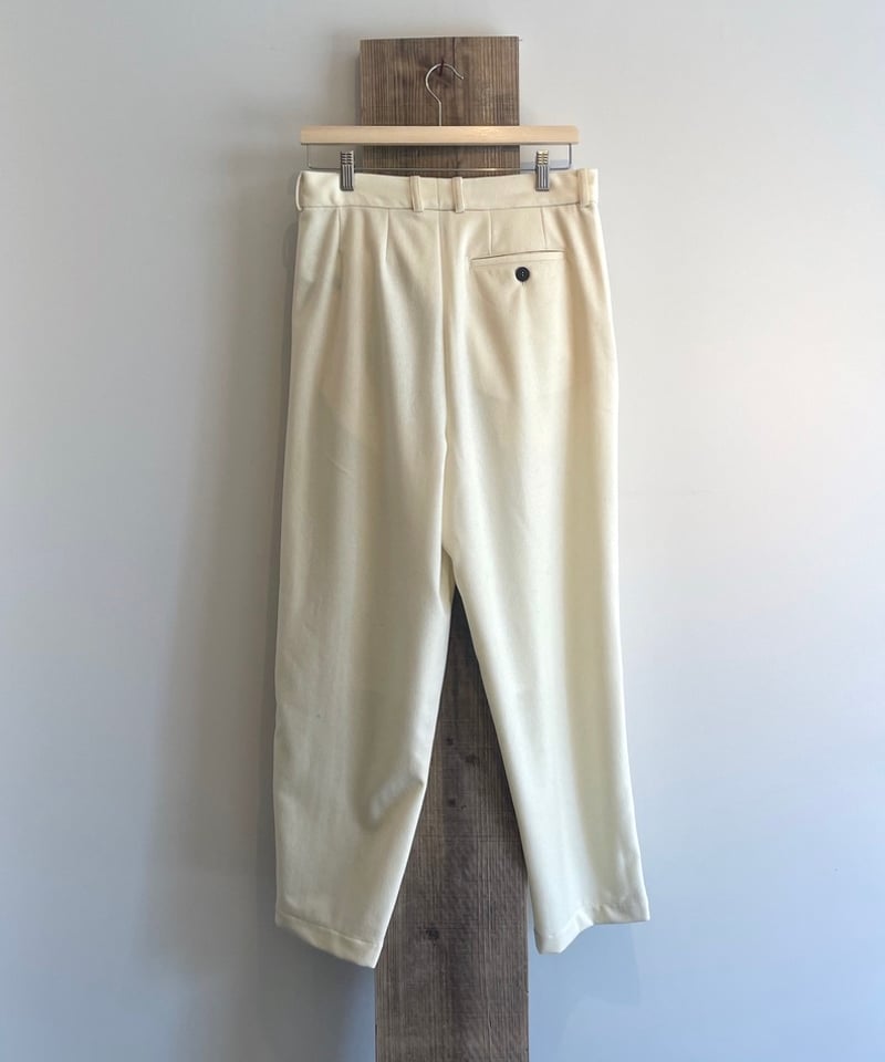 FRANK LEDER/BAVARIAN LODEN WOOL 2TUCK TROUSERS/