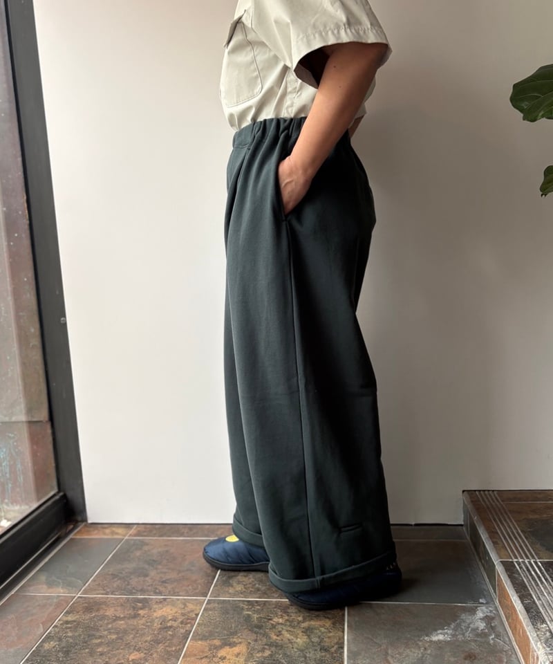 Dulcamara/ワンタックスウェットPT/Green,Ochre | pain