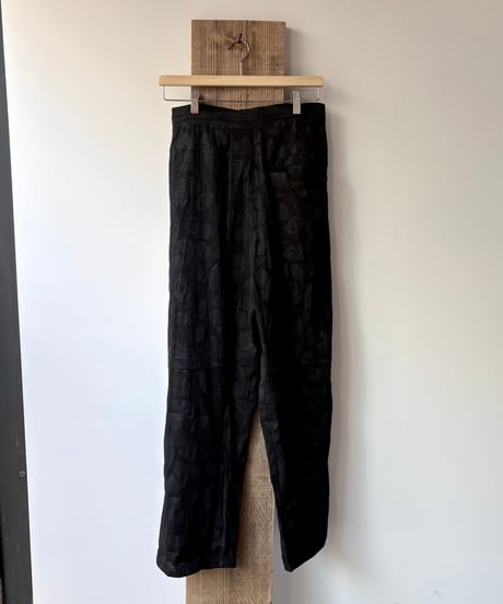 HENRIK VIBSKOV/Drawstring Pants/Ecru Amulets,Black Amulets