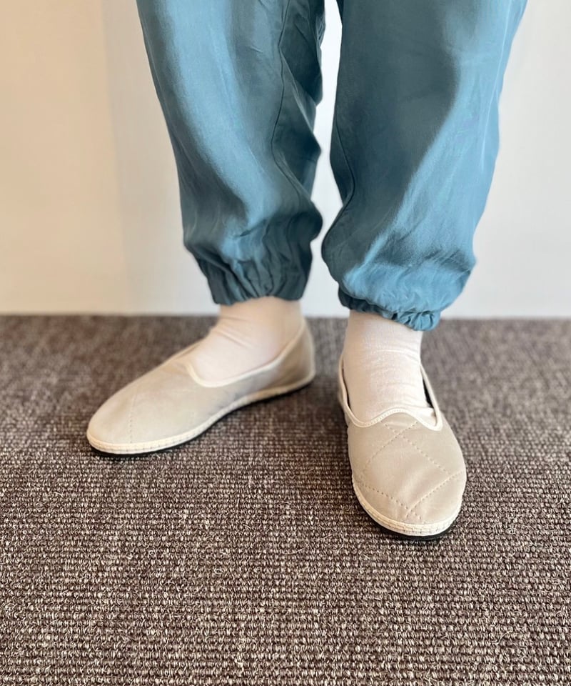 SCIUSCIA トラガラシューズ DEEP FOREST×BEIGE SCIUSCIA トラガラシューズ DEEP FOREST×BEIGE - 靴