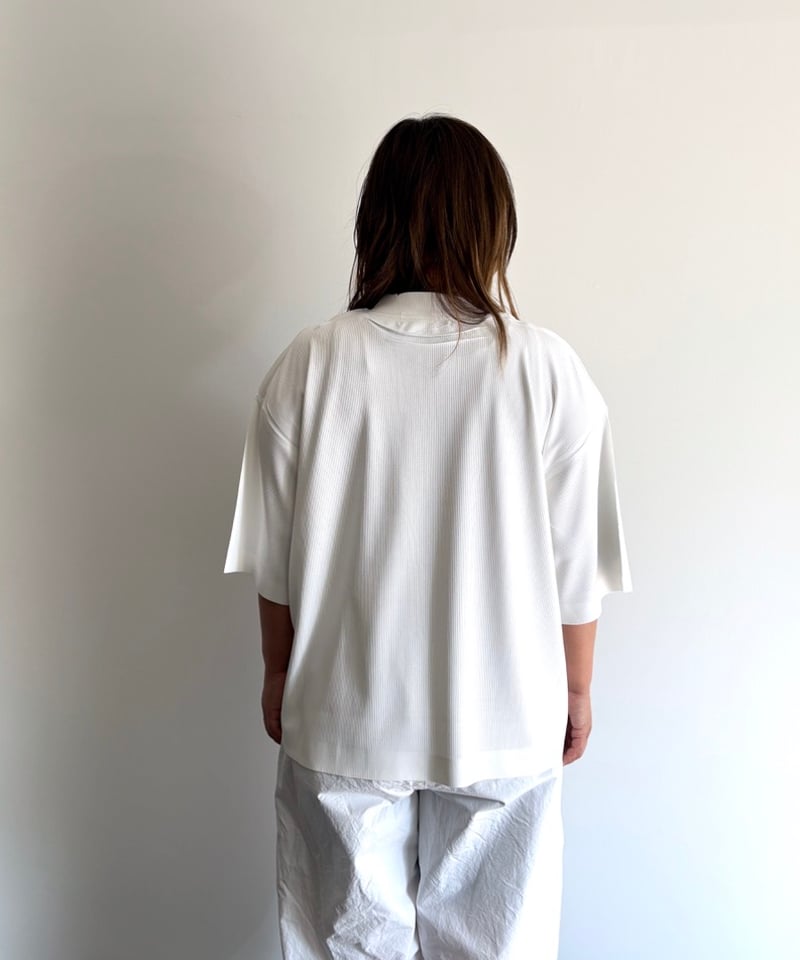 TOGA TOO/RIB JERSEY T-SHIRT/ORANGE,WHITE | pain