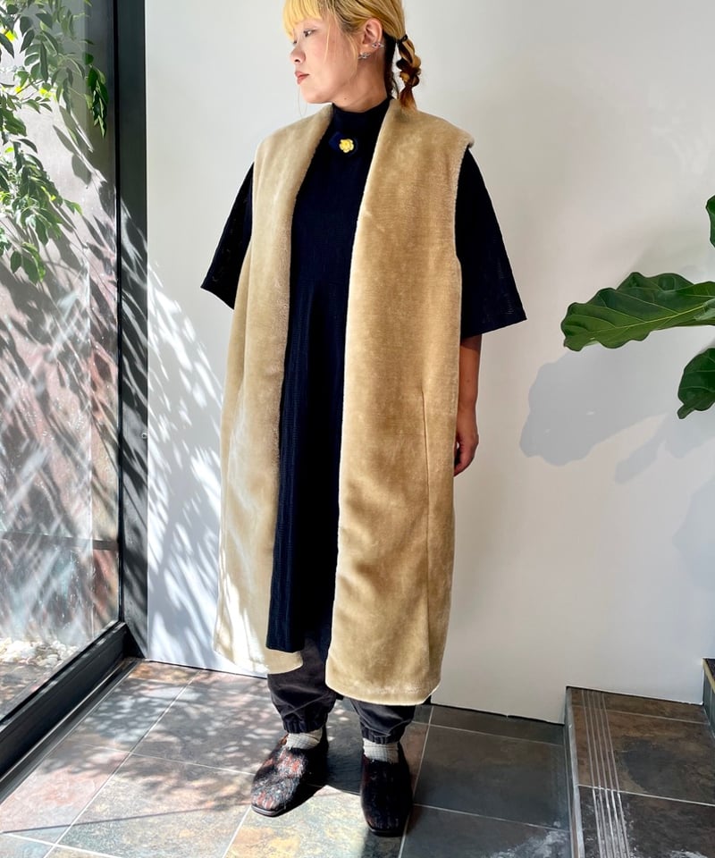 TOGA Fur long vest サイズ M(36)