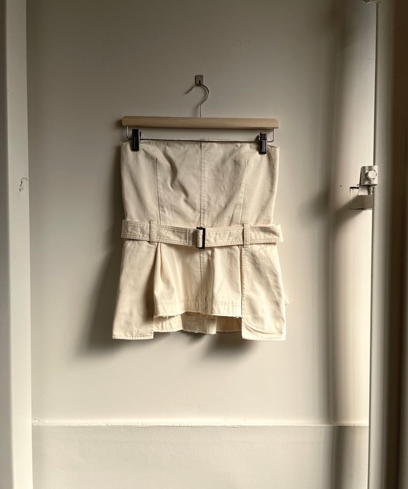 RYU KAGA/ bustier/DENIM,IVORY | pain