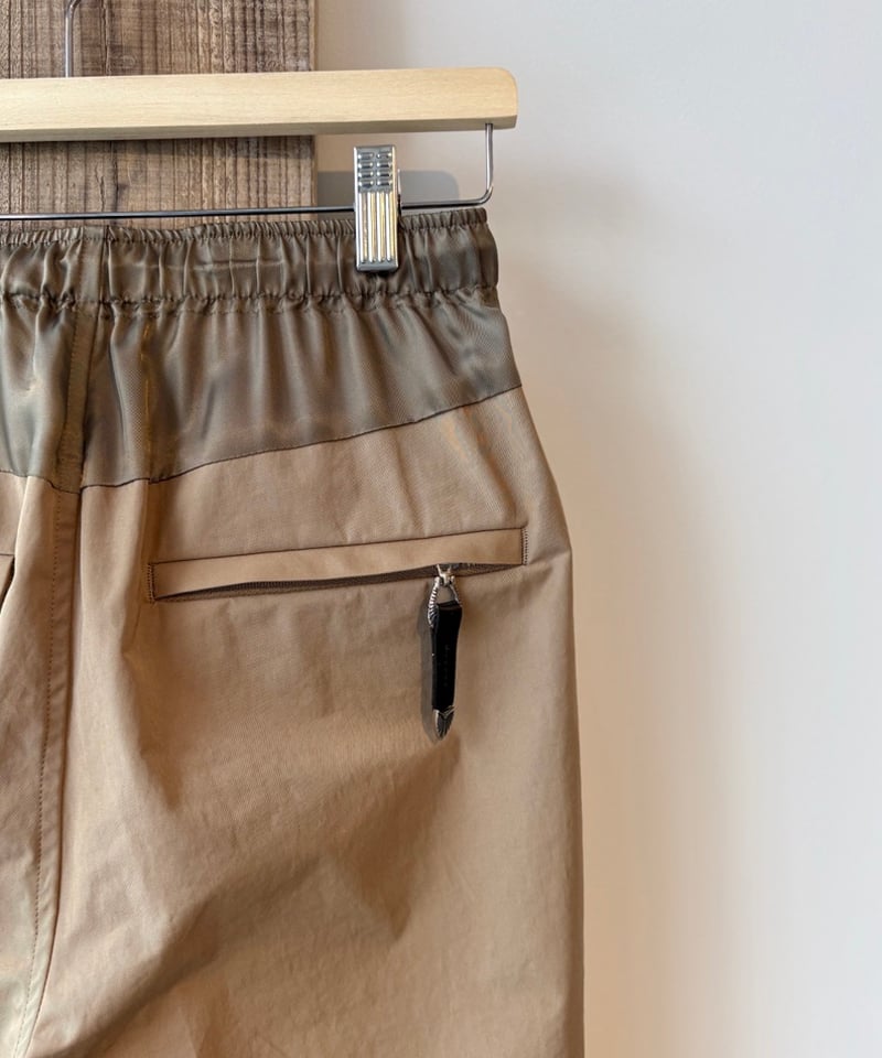 TOGA VIRILIS/Cotton polyester twill pants/BROWN