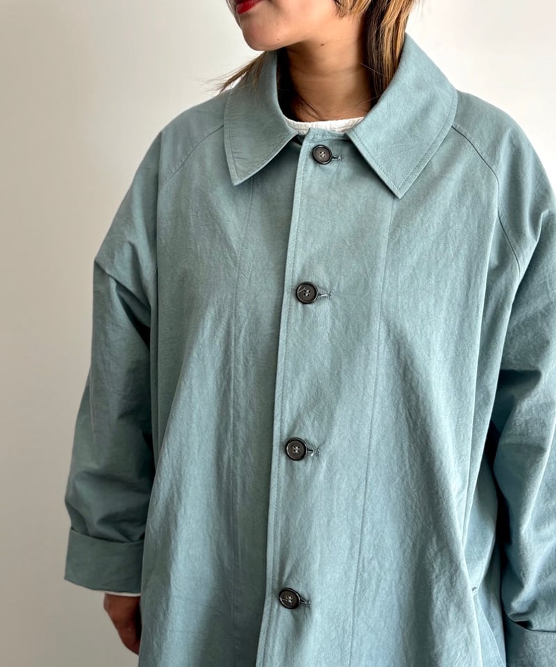 FRANK LEDER/WASHED COTTON COAT/LIGHT BLUE | pain