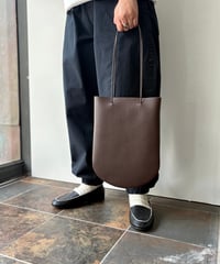 _Fot/half circle tote/dark brown,black