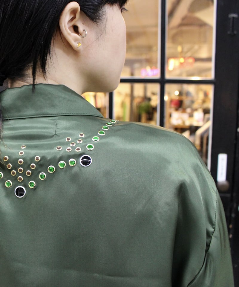 TOGA PULLA / Inner western shirt / green | pain TOGA PULLA / Inner western shirt / green | pain