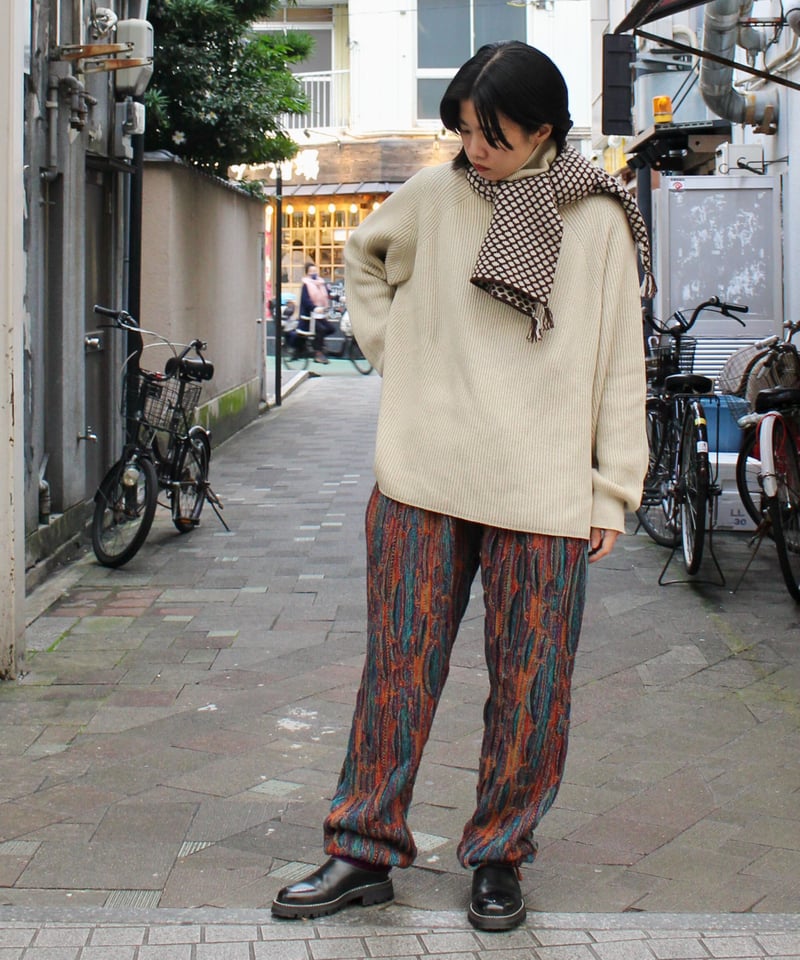 ONE FIFTH / BAND Knit Pants / MULTI, DARK | pain