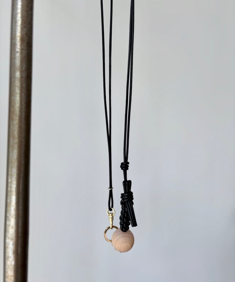 _Fot/Knot ball_strap/beige,black | pain