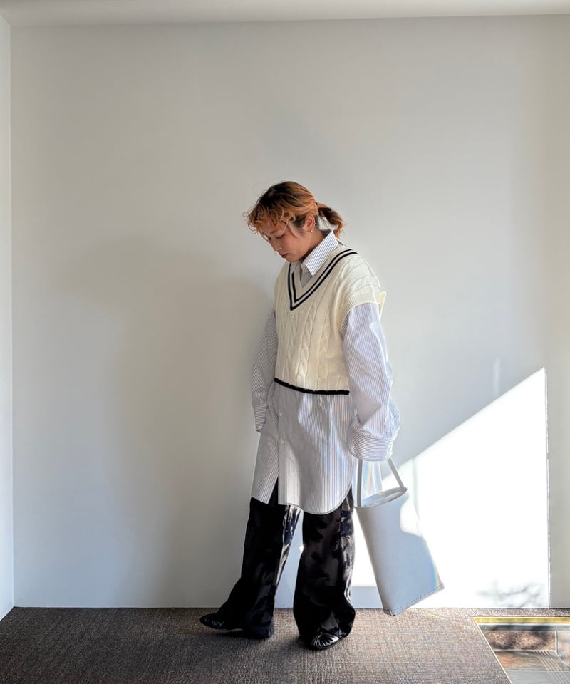 RYU KAGA/Wide sleeve stripe shirts/STRIPE | pain