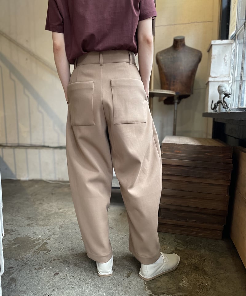 スタジオニコルソン 52-10-741021 wide crop pant STUDIO NICHOLSON(スタジオ ニコルソン)のWIDE CROP PANT通販