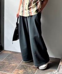 Dulcamara/ワンタックスウェットPT/Green,Ochre