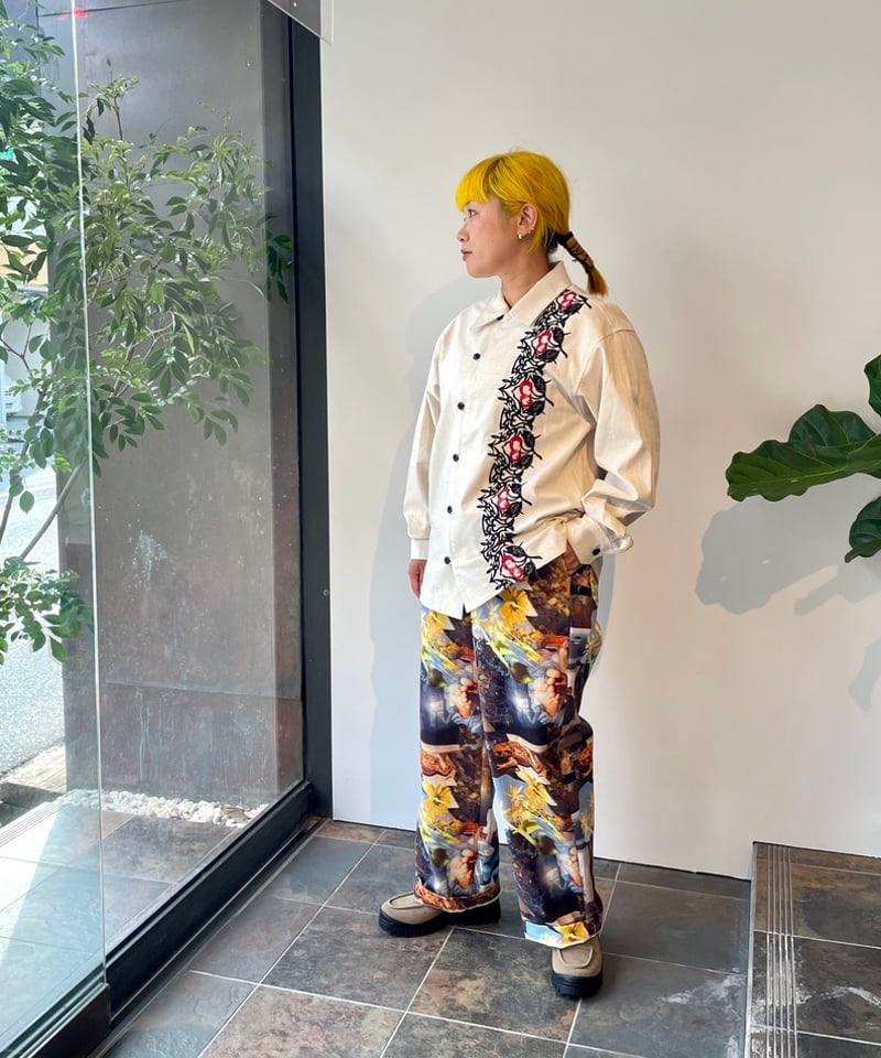 WATARU TOMINAGA/SINGLE PLEAT TROUSERS/Hunbert F