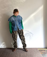 RYU KAGA/Cropped denim JK/BLUE