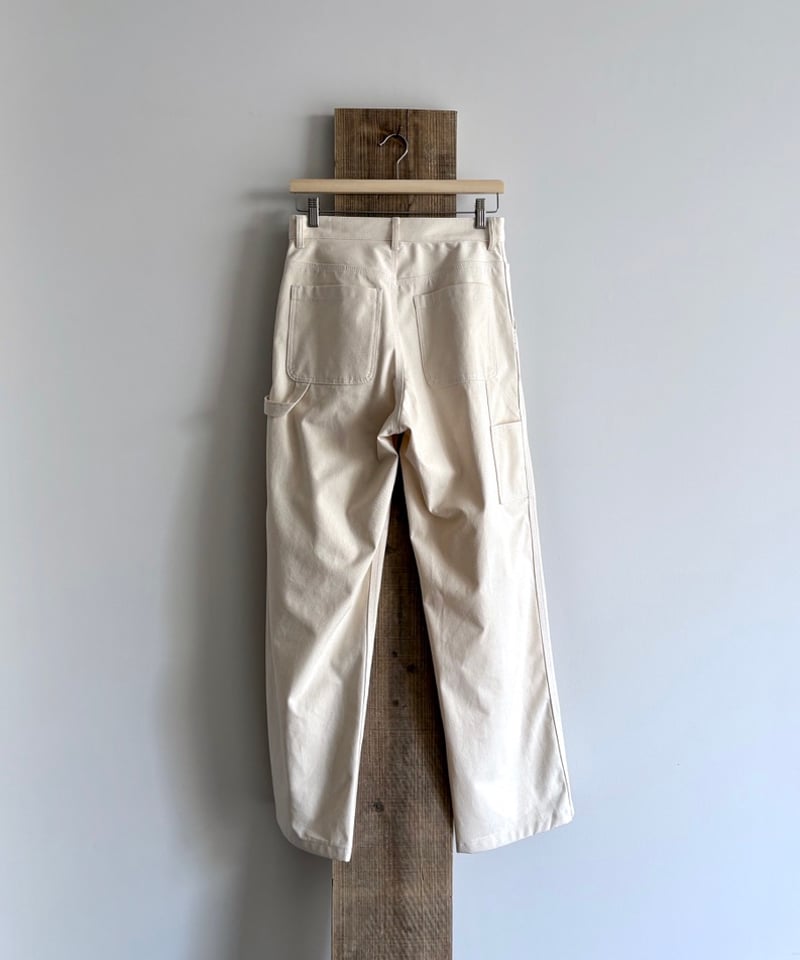 TOGA TOO/COTTON CANVAS PANTS/OFF WHITE | pain