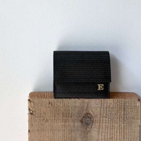 【eb.a.gos】シープレザー ギャザー財布（BLACK） eb.a.gos】シープレザー ギャザー財布（BLACK）