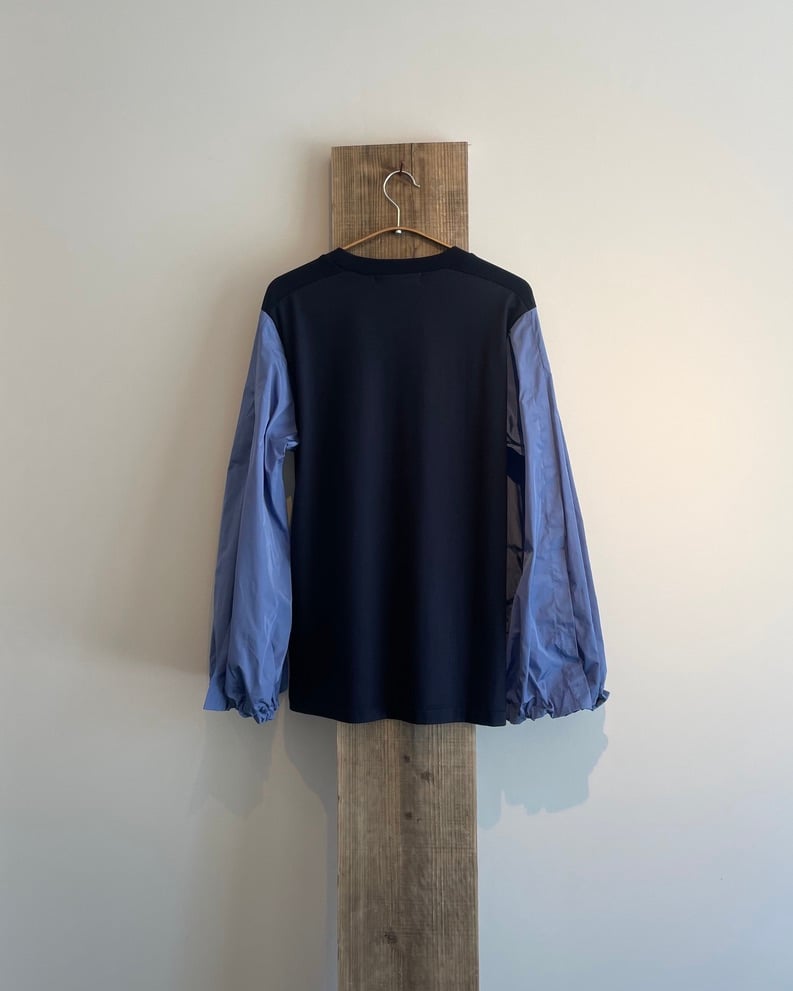 TOGA PULLA/COTTON TAFFETA L/S/WHITE,NAVY,BLACK