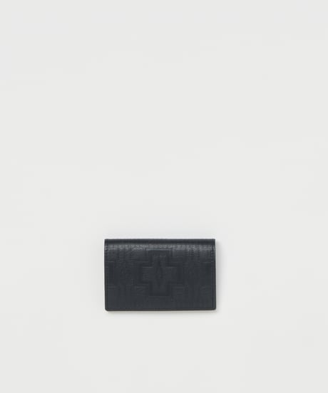 Hender Scheme×PENDLETON/folded card case/natural :Harding emboss,black:Harding emboss