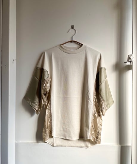 TOGA TOO/Cotton jersey S/S/NAVY,BEIGE,BLACK
