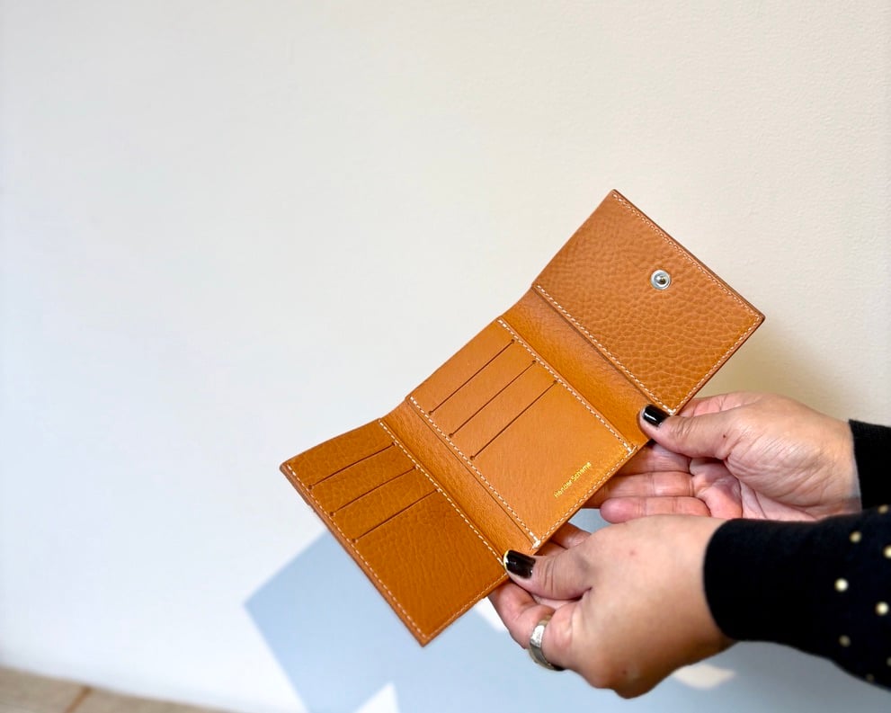 Hender Scheme/trifold wallet/natural,navy,black