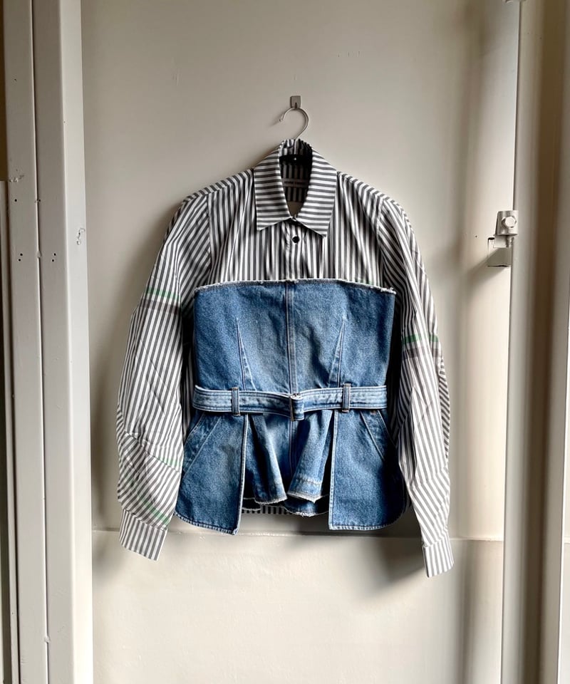 RYU KAGA/ bustier/DENIM,IVORY | pain