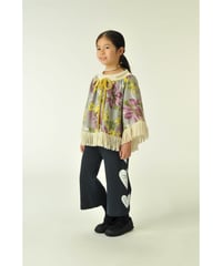 Lily Print Cape style Blouse