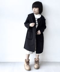 ムートン裏毛コート/ Black coat
