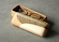 寄木小箱　ペン＆メガネケース/Yosegi Wooden Box - Glasses & Pen Case