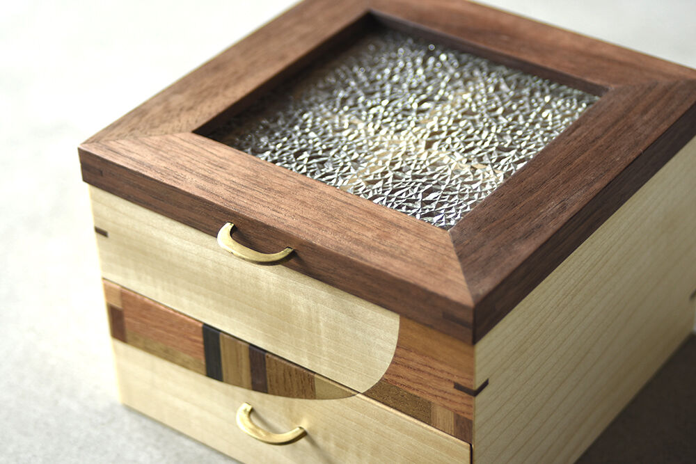 寄木細工　フジタマリ　小物入れ ジュエリーボックス/jewelry box | フジタマリ