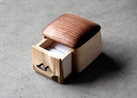 引き出し小箱　リングケース/Small Drawer Box and Ring Case