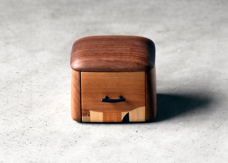 8月末マデ！！木工作家　フジタマリ アクセサリースタンド＆寄木細工ブレスレット アクセサリースタンド 1個 フジタマリ《180日以内に出荷予定