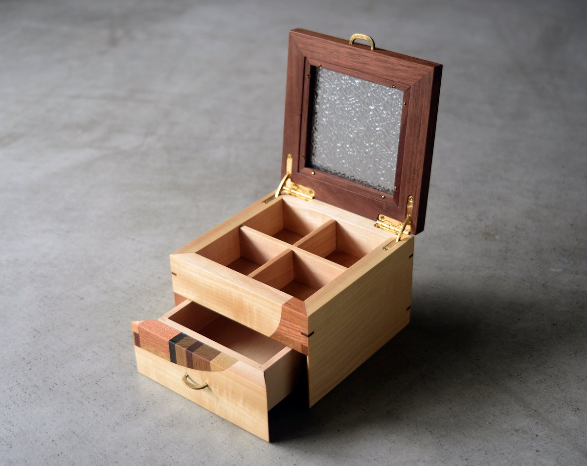 寄木細工　フジタマリ　小物入れ ジュエリーボックス/jewelry box | フジタマリ