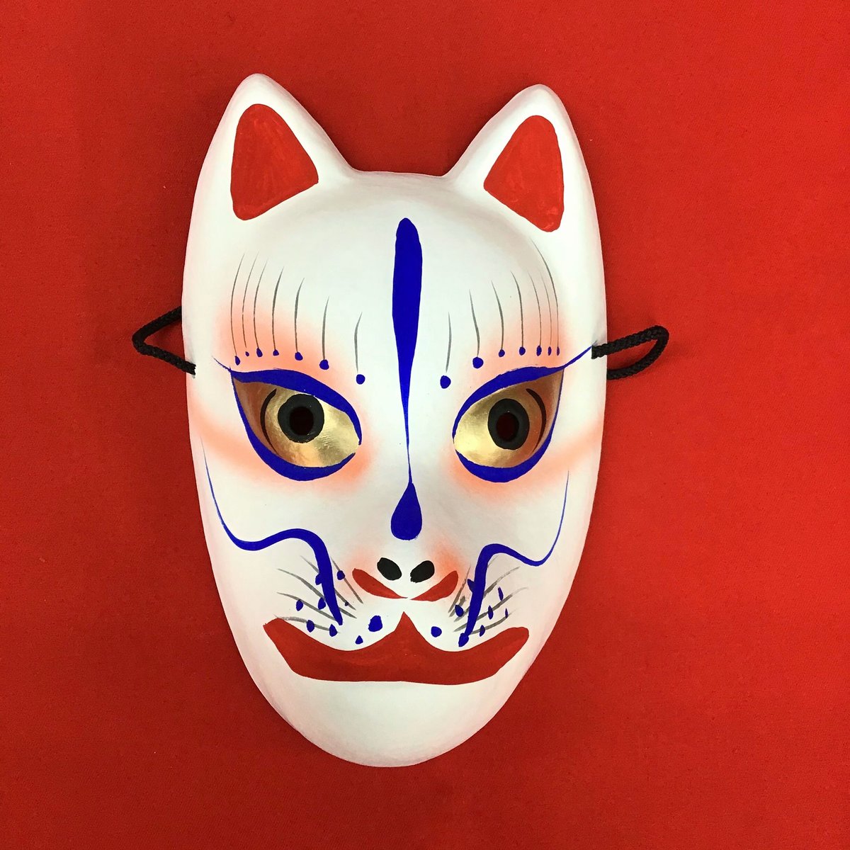 お面「狐」白色 | (株)高畠商店