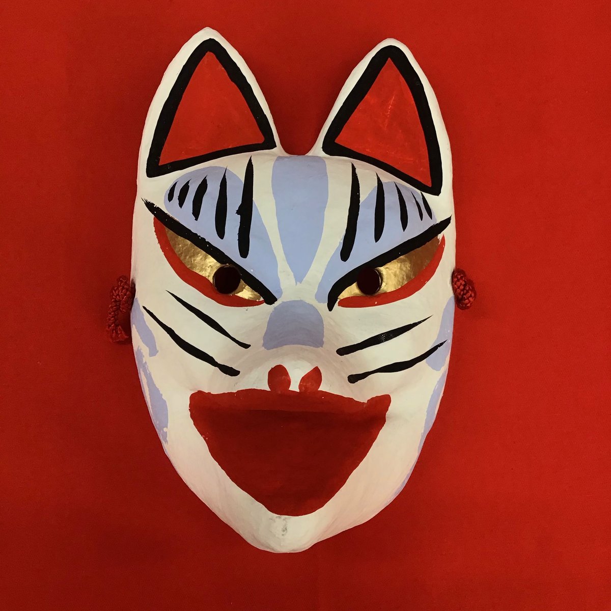 お面「狐」白色 | (株)高畠商店
