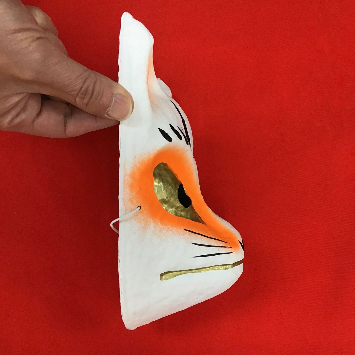 お面「狐」白色 | (株)高畠商店