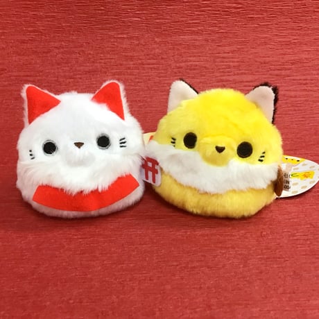 三英　伏見稲荷　白きつねだんご　ぬいぐるみ　だんごシリーズ まとめ売り 中古 三英 伏見稲荷 白きつねだんご ぬいぐるみ だんごシリーズ