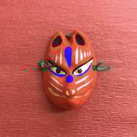 お面「狐」青色 ・口閉じ（小） | (株)高畠商店