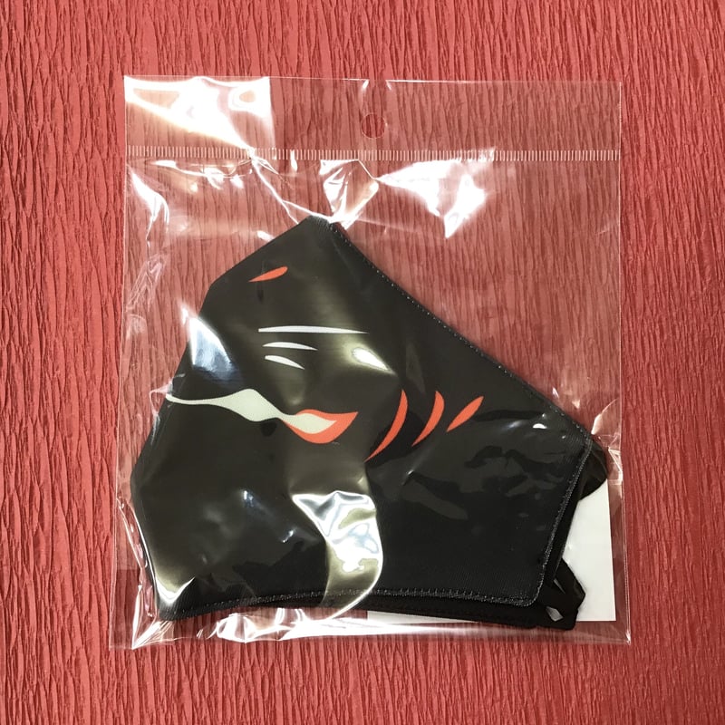 狐面立体マスク(標準サイズ)1枚 【ブラック】 | (株)高畠商店