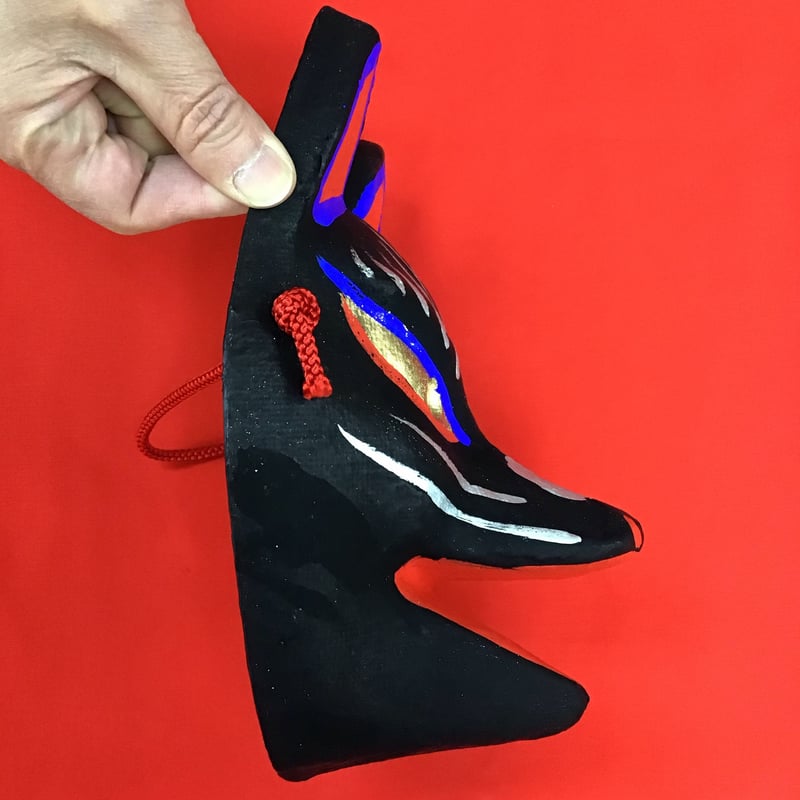 お面「狐」黒色 | (株)高畠商店