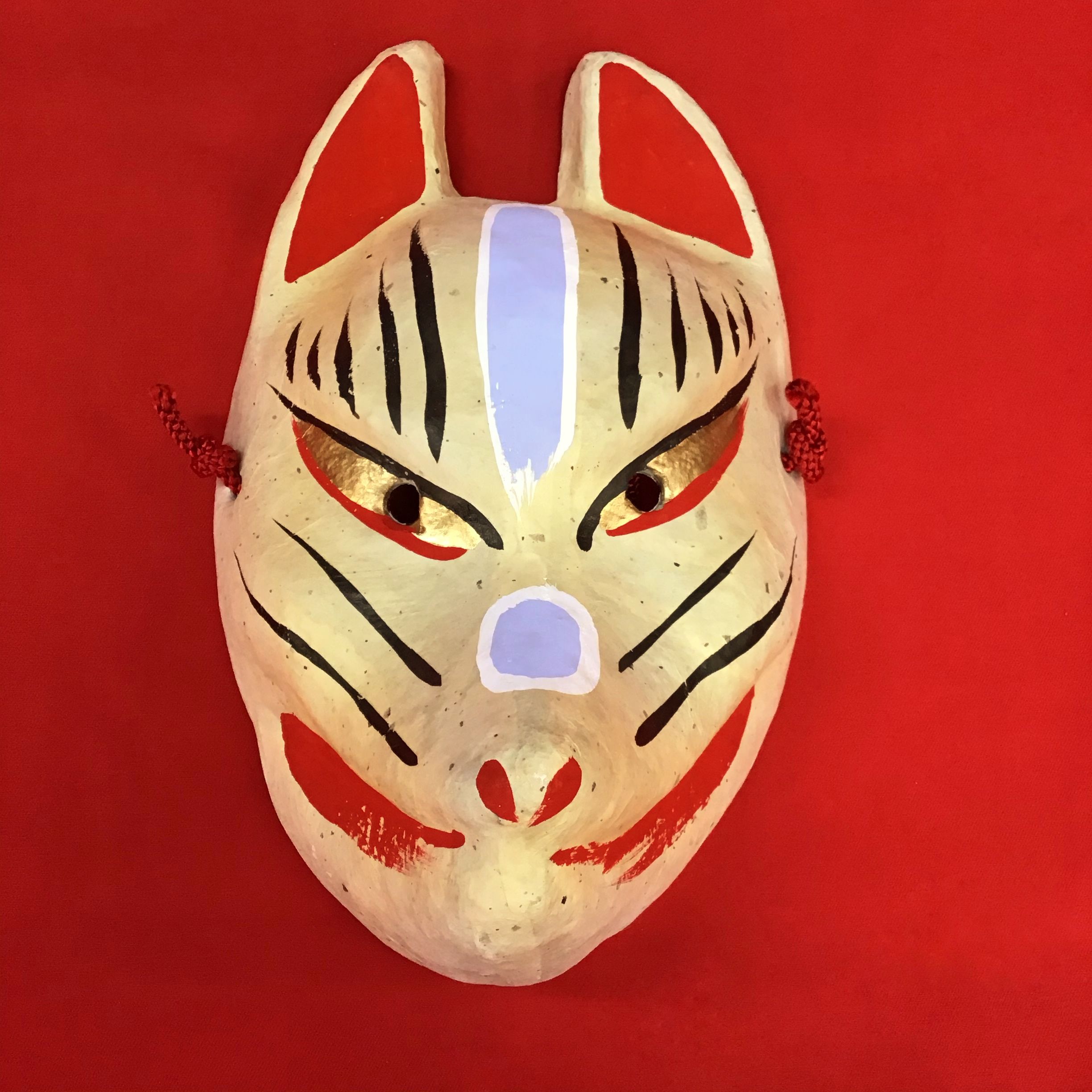 お面「狐」無地 | (株)高畠商店